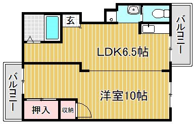 レックスTUBAKI　第3ビル R2 115号室 間取り