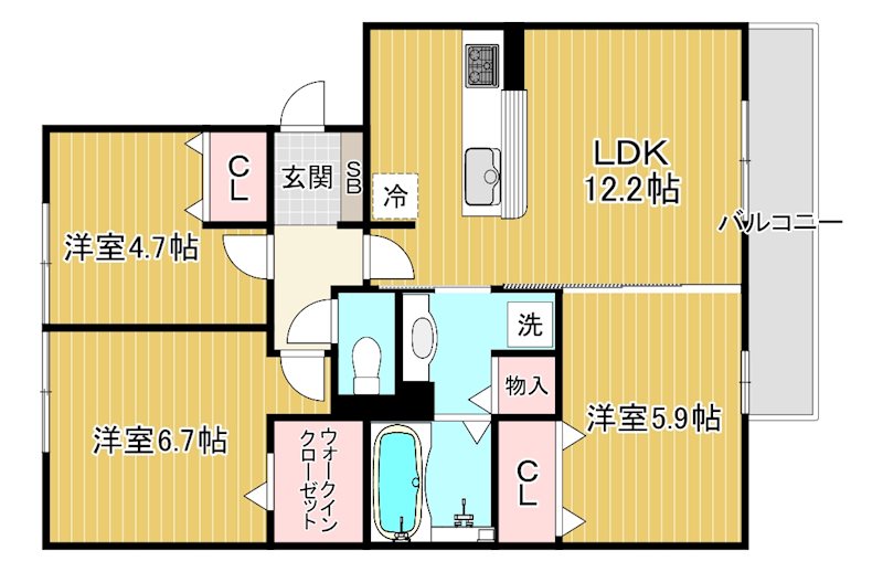 サンビレッジ 間取り