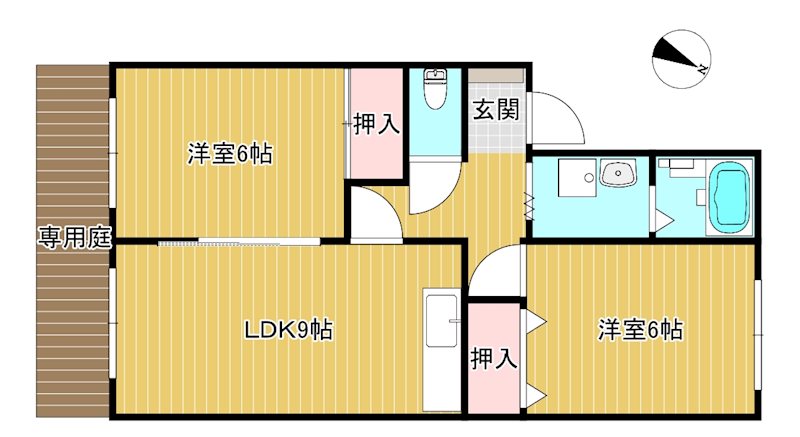 コンフォール美喜　Ⅰ 間取り