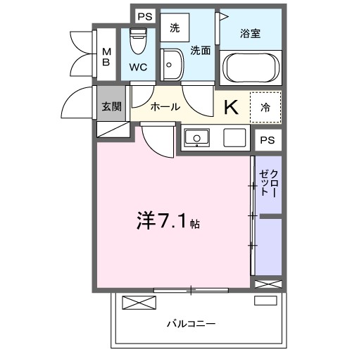 鷹飼町アパート 203号室 間取り