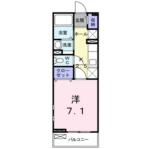 フォレスタ 202号室 間取り