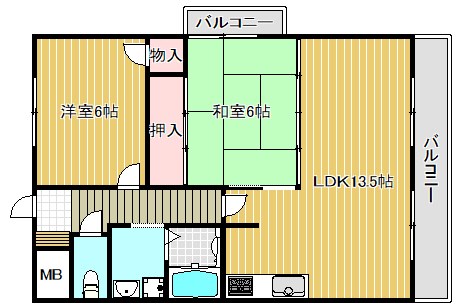 リンデンハイム 301号室 間取り