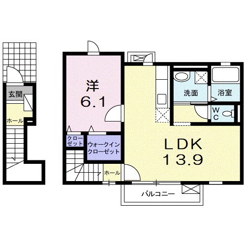 ＮＫ１７ 201号室 間取り