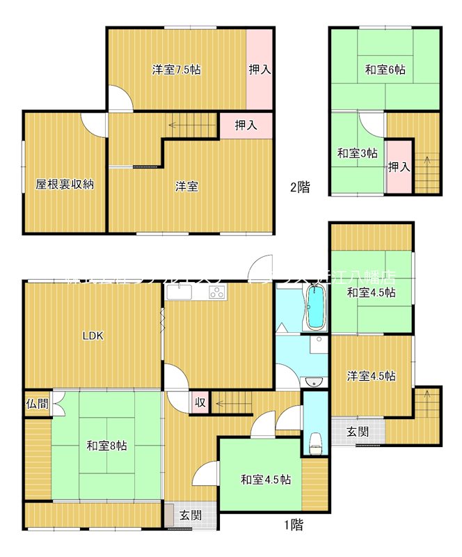 甘呂町貸家 間取り