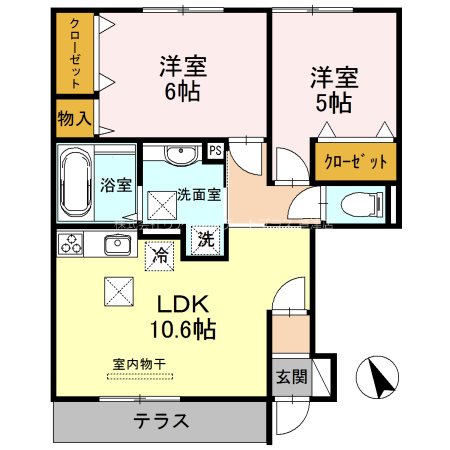 villa石ノ塔 間取り