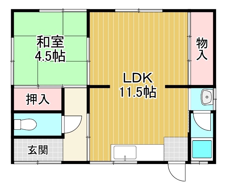 石部西借家山本邸 間取り