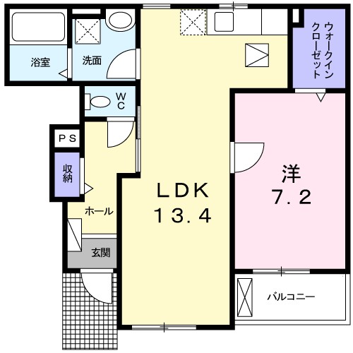 ＤｅａｒＣｏｕｒｔ 103号室 間取り