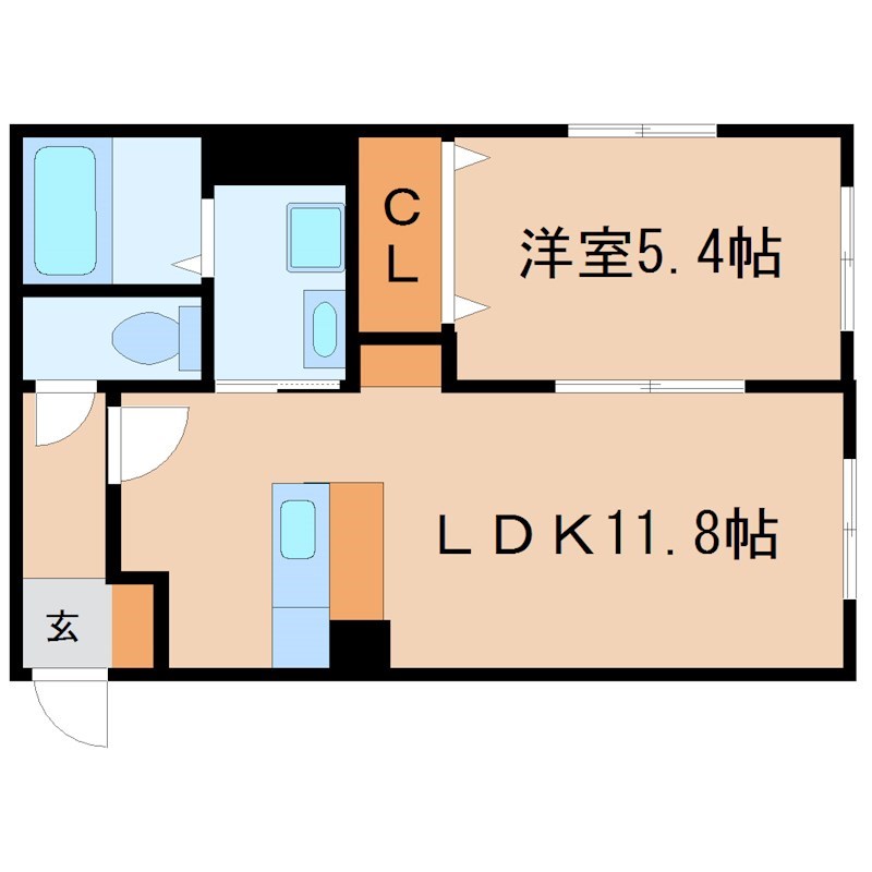 アスルーニ 301号室 間取り