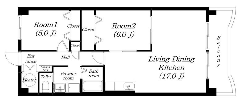 ビバリーマンションⅤ  間取り