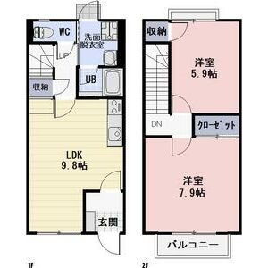Branche北野A 2号室 間取り
