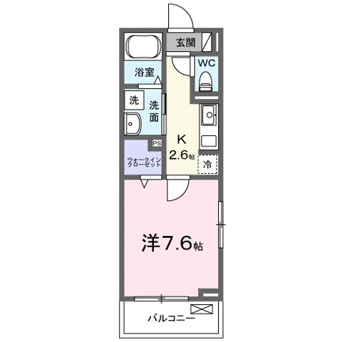 グレイス笠作 201号室 間取り