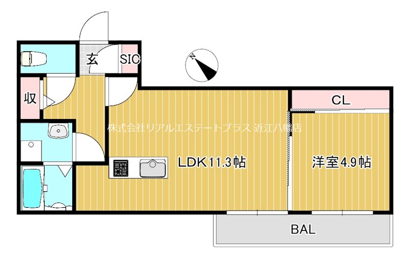 BRANSIA堀上町 202号室 間取り