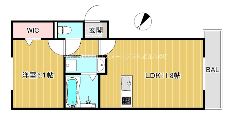 BRANSIA堀上北 303号室 間取り