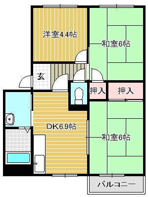 シティパレス南 間取り