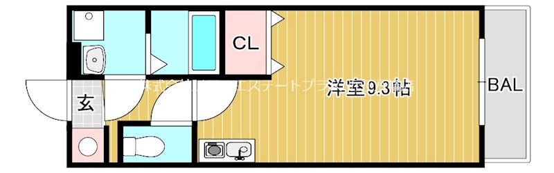 パリオスール 202号室 間取り