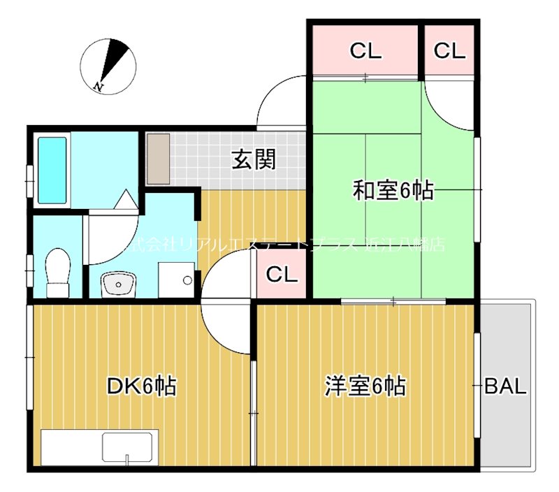 セブンハイツ B205号室 間取り