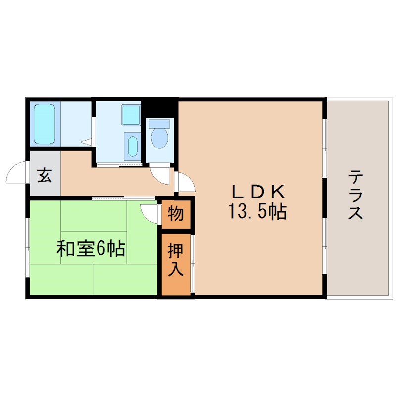 アネックスモリヤマ　A棟 間取り