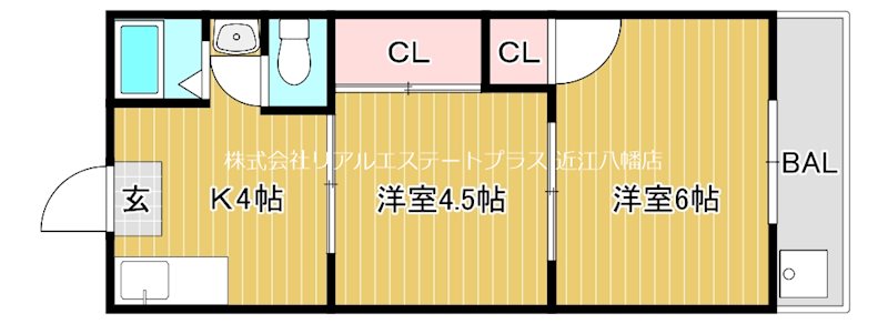 マンション加賀2号棟  103号室 間取り