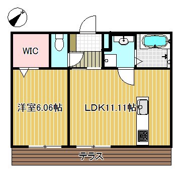 セジュールサンフィールド 102号室 間取り
