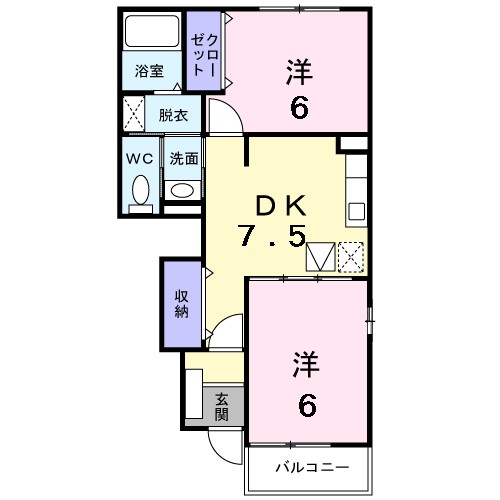 ル　トン　セラン 105号室 間取り