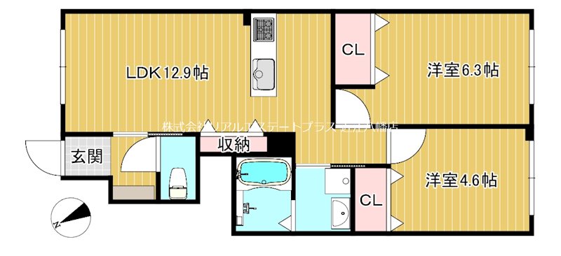 シャーメゾンプレミアスⅡ 0101号室 間取り