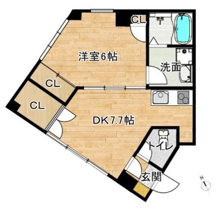 守山駅前M&Dビル 305号室 間取り