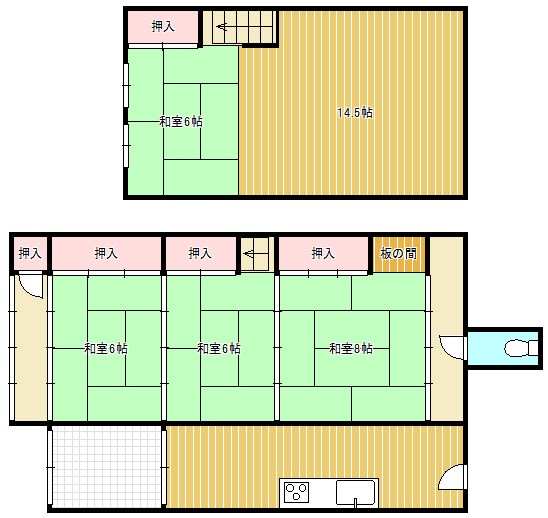 石部東貸家A 間取り