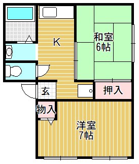 パレス守山 202号室 間取り