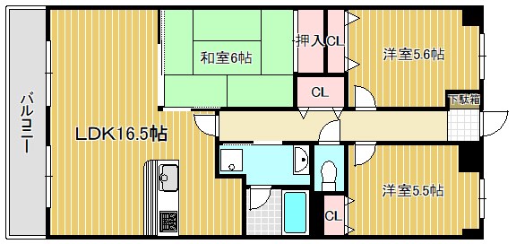 ブールヴァール 205号室 間取り