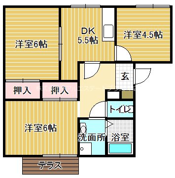 エスパシオ21 A棟 間取り