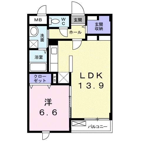 ＣＡＳＡ　ＡＺ 104号室 間取り