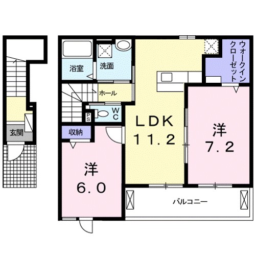 Ｂｒｉｓｅ　Ｍａｉｓｏｎ 203号室 間取り
