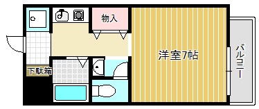 MKリオ 205号室 間取り