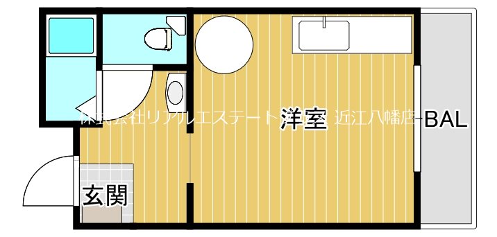 近江八幡ドリームマンションA  211号室 間取り