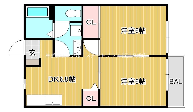ゼウス 203号室 間取り