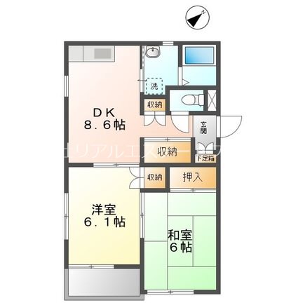 ジュネス山本B 間取り