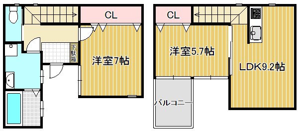 Realmaison野洲 A号室 間取り