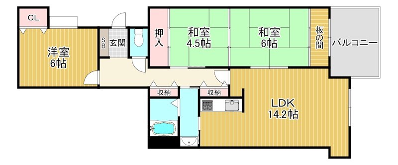 コスモ守山５番館 間取り