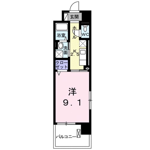 シャロミエール 301号室 間取り