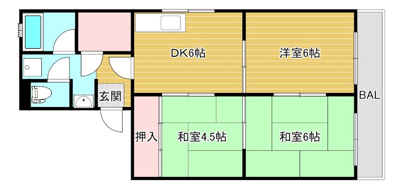 1stヴァンサン館 301号室 間取り