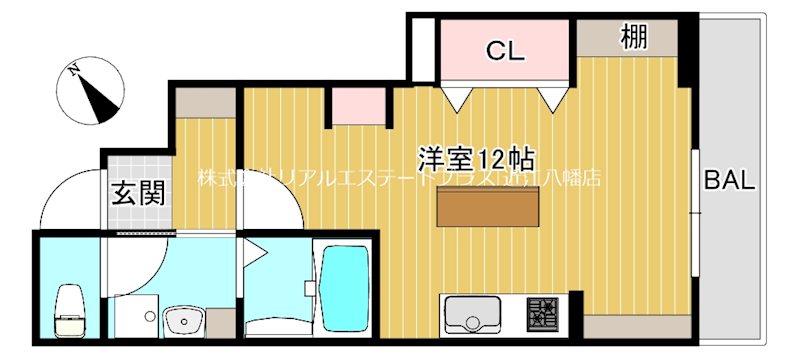 小脇町新築工事 102号室 間取り