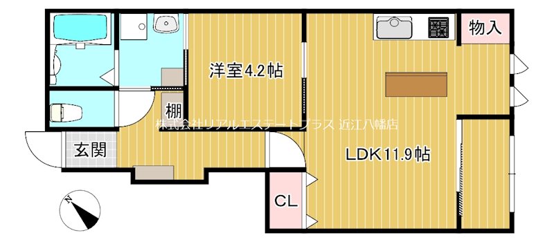 小脇町新築工事 101号室 間取り