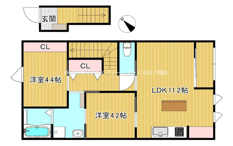 小脇町新築工事 207号室 間取り