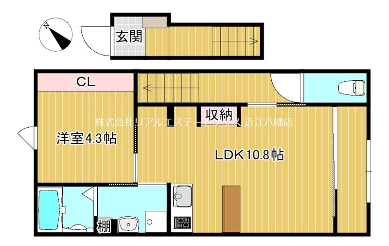小脇町新築工事 205号室 間取り