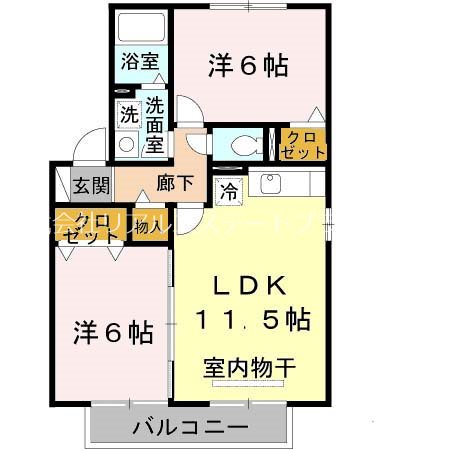 アルカディアD棟 間取り