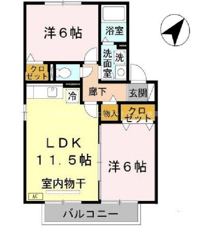 アルカディアD棟 間取り