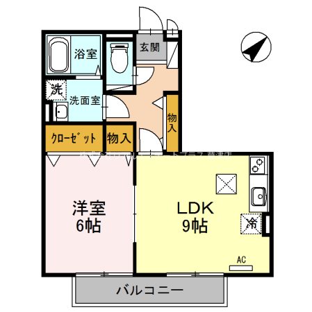 モナリエ 201号室 間取り