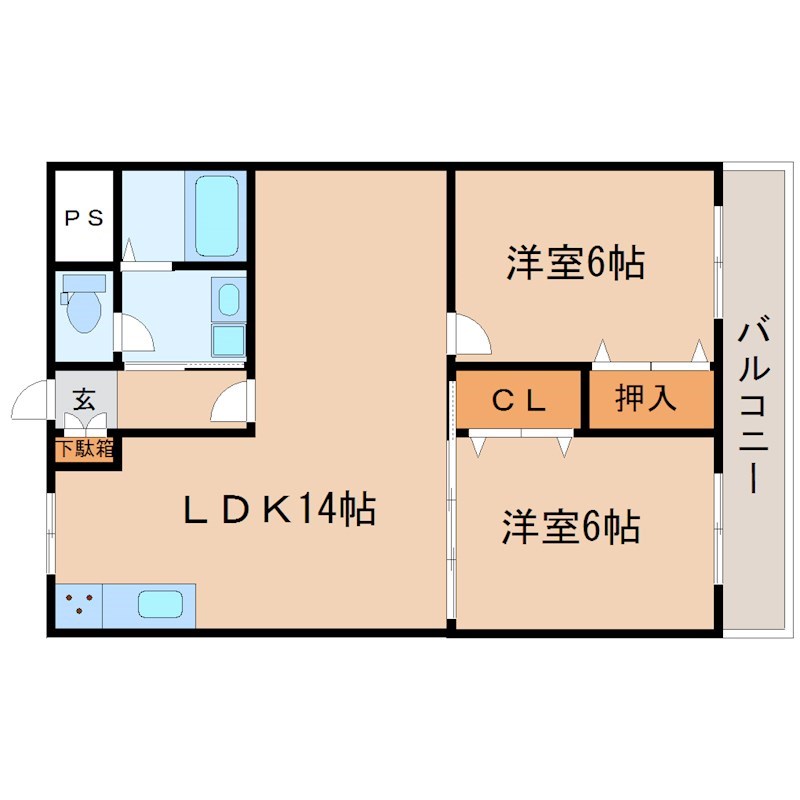 ファミール守山 303号室 間取り