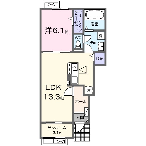 リアン　近江 102号室 間取り