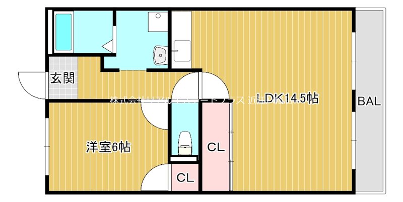 メゾンクレーネ  402号室 間取り